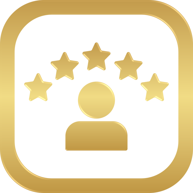 Gold Customer Review Icon
